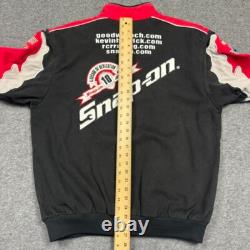Veste de course VTG Kevin Harvick Snap-on pour hommes M noire Chase Authentic brodée
