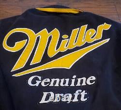 Veste de course VTG Nascar Rusty Wallace #2 Miller Genuine Draft Taille Large RARE