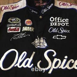 Veste de course Vintage NASCAR JH Design Tony Stewart #14 Old Spice pour hommes en taille 3XL
