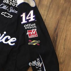 Veste de course Vintage NASCAR JH Design Tony Stewart #14 Old Spice pour hommes en taille 3XL