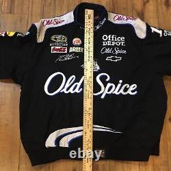 Veste de course Vintage NASCAR JH Design Tony Stewart #14 Old Spice pour hommes en taille 3XL