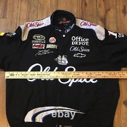 Veste de course Vintage NASCAR JH Design Tony Stewart #14 Old Spice pour hommes en taille 3XL
