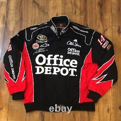 Veste de course Vintage Tony Stewart #14 Office Depot NASCAR JH Design pour hommes XL