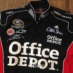 Veste de course Vintage Tony Stewart #14 Office Depot NASCAR JH Design pour hommes XL