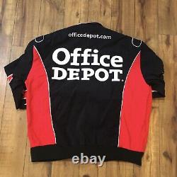 Veste de course Vintage Tony Stewart #14 Office Depot NASCAR JH Design pour hommes XL