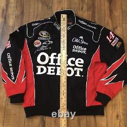 Veste de course Vintage Tony Stewart #14 Office Depot NASCAR JH Design pour hommes XL