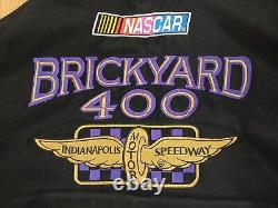 Veste de course brodée pour hommes Vintage Chase Authentics Brickyard 400 de couleur violette taille L