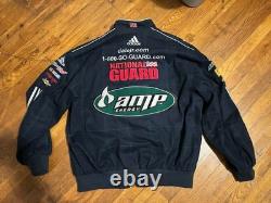 Veste de course signée Dale Earnhardt Jr. National Guard/MT Dew Amp NASCAR - Taille L