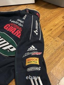 Veste de course signée Dale Earnhardt Jr. National Guard/MT Dew Amp NASCAR - Taille L