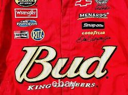 Veste de course vintage Dale Earnhardt Jr Nascar Budweiser Chase Authentics XXL 2X