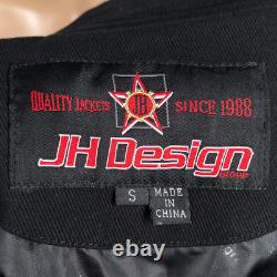 Veste de course vintage FedEx NASCAR pour homme, petite, noire, brodée Denny Hamlin