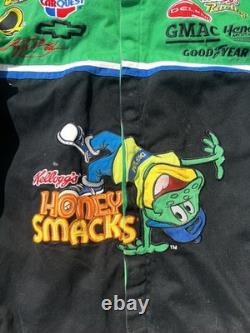 Veste de course vintage NASCAR Chase JH Designs Honey Smacks Kyle Busch #5 pour hommes 2X