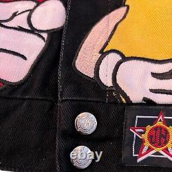 Veste de course vintage NASCAR M&M Twill #38 Elliot Sadler noire Taille Jeunes XL