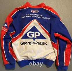 Veste de sport nautique Vintage Kyle Petty #44 Georgia Pacific NASCAR Racing pour hommes XL