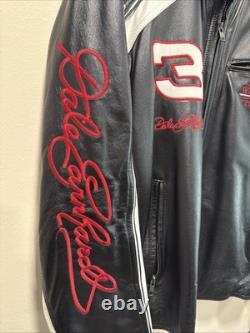 Veste en cuir Dale Earnhardt Wilson Chase authentique pour hommes, taille large, NASCAR