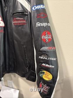 Veste en cuir Dale Earnhardt Wilson Chase authentique pour hommes, taille large, NASCAR