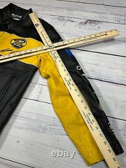 Veste en cuir Wilsons Chase pour hommes Nascar DeWalt #17 Matt Kenseth M noir