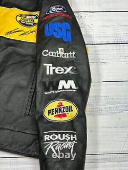 Veste en cuir Wilsons Chase pour hommes Nascar DeWalt #17 Matt Kenseth M noir