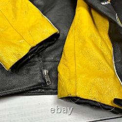 Veste en cuir Wilsons Chase pour hommes Nascar DeWalt #17 Matt Kenseth M noir