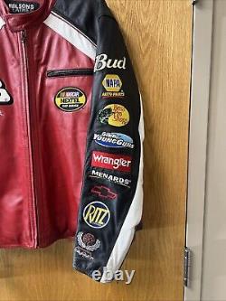 Veste en cuir Wilsons Leather XL Chase Authentics de Dale Earnhardt Jr NASCAR Nextel Cup