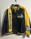 Veste En Cuir De Course Nascar Authentic Giii Vintage Taille Xl Pour Hommes, Fermeture éclair Complète, Rare