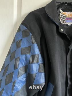 Veste en cuir de course NASCAR Jeff Hamilton Easy Care Motor Sports taille petite