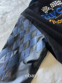 Veste en cuir de course NASCAR Jeff Hamilton Easy Care Motor Sports taille petite