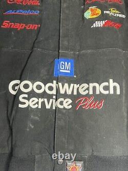 Veste en cuir noire NASCAR Dale Earnhardt 3 Chase Athletics JH Designs taille 3XL