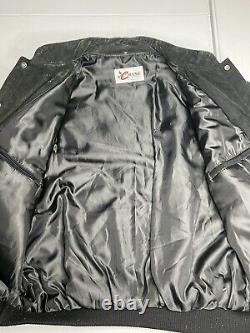 Veste en cuir noire NASCAR Dale Earnhardt 3 Chase Athletics JH Designs taille 3XL