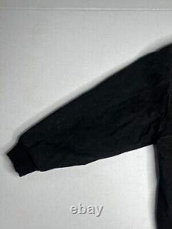 Veste en cuir noire NASCAR Dale Earnhardt 3 Chase Athletics JH Designs taille 3XL