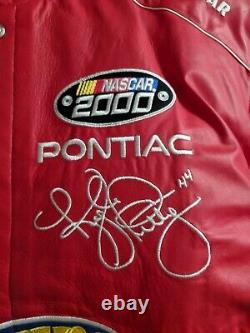 Veste en cuir rouge Jeff Hamilton Design Hot Wheels NASCAR Racing