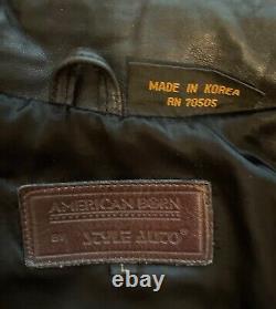 Veste en cuir souple pour hommes, grande taille L, défi de points de la NASCAR Winston Cup, équipe de stand