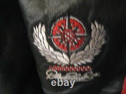 Veste en cuir vintage Dale Earnhardt Jr Budweiser Chase Wilson taille XL