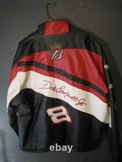 Veste en cuir vintage Dale Earnhardt Jr Budweiser Chase Wilson taille XL