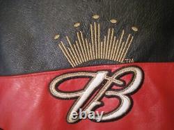 Veste en cuir vintage Dale Earnhardt Jr Budweiser Chase Wilson taille XL