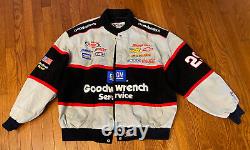 Veste manteau à patchs Vintage Kevin Harvick NASCAR Goodwrench #29 Racing 2XL XXL GM.