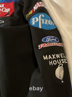 Veste manteau brodée Chase Authentics NASCAR Mark Martin Pfizer Roush Racing.