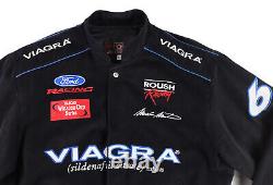 Veste noire pour homme L de NASCAR Winston Cup Roush Racing JH Design Mark Martin Viagra