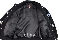 Veste noire pour homme L de NASCAR Winston Cup Roush Racing JH Design Mark Martin Viagra
