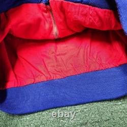 Veste vintage officielle NASCAR Jeff Gordon DuPont Rainbow taille LARGE SIGNÉE