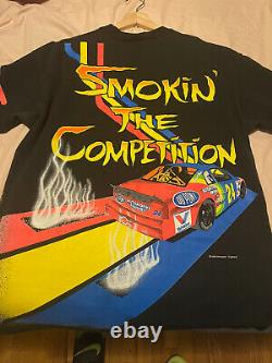 Vintage 1993 Jeff Gordon Du Pont Racing Tout Sur Imprimer T-shirt Nascar