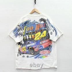 Vintage 2002 Jeff Gordon Dupont Racing Chase T-shirt Grand Nascar Tout Sur Imprimer