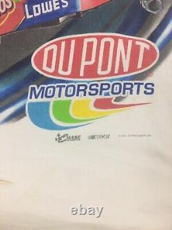 Vintage 2002 Jeff Gordon Dupont Racing Chase T-shirt Grand Nascar Tout Sur Imprimer