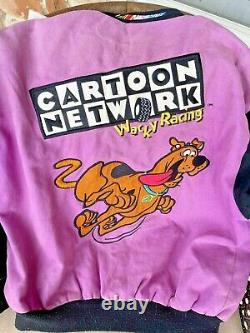 Vintage Cartoon Network Scooby Doo Wacky Racing Veste Nascar Racing Apparel