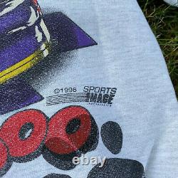 Vintage Cartoon Network Wacky Racing Crewneck Scooby Doo 90s Nascar Sweat Medium