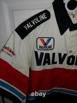 Vintage Course Nascar Chemise Utilisé L'équipage Pit Neil Bonnett 1988 Valvoline # 75 Rahmoc