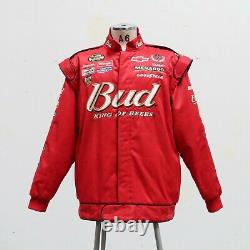 Vintage Dale Earnhardt Nascar Racing Jacket Budweiser Par Chase Authentics 0322