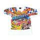 Vintage Dale Earnhardt Peter Max All Over Print Nascar Racing T-shirt Taille Grande