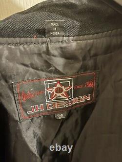 Vintage Jh Designs M&m Nascar Racing Jacket (fits Xl) Black Elliot Saddler 38