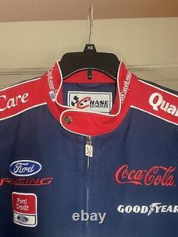 Vintage Nascar Ford Quality Care Race Jacket Taille XL